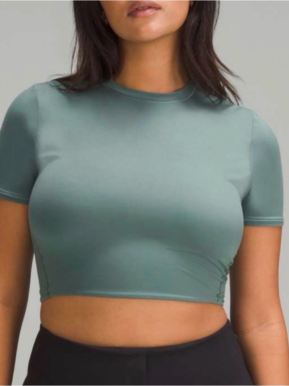 Lululemon Wundermost Ultra-soft Nulu Crewneck Cropped T-shirt